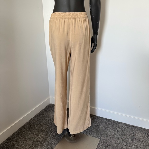 Open Edit Beige Wide-Leg Pants with Slits – Size M – Rayon Blend - Picture 5 of 8